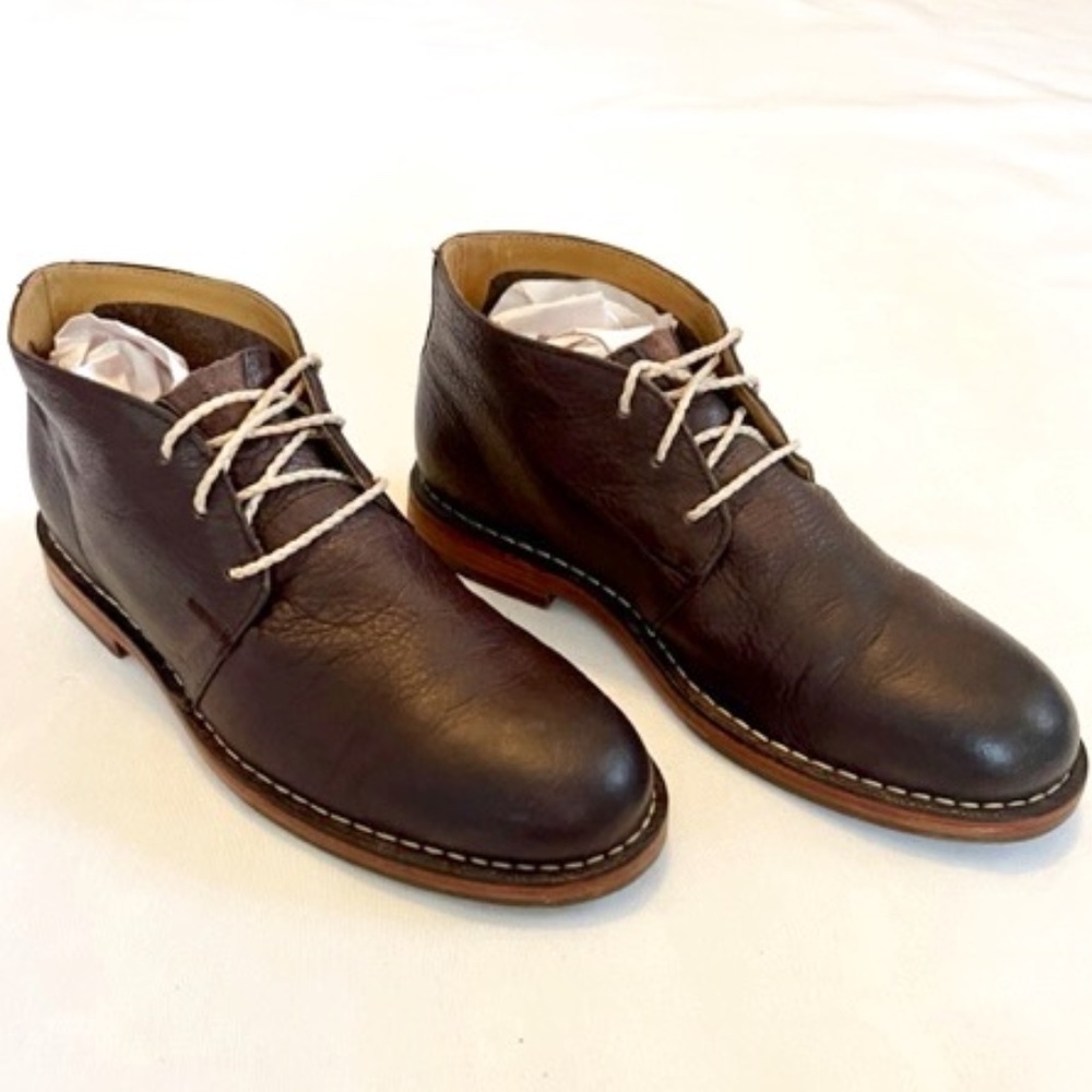 Cole Haan Pebbled Leather Chukka Sz 7.5 Brown​​​​​​​​​​​​​​​​​​​​​​​​